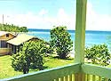 Beach-house seen from pool deck