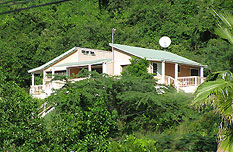Facade of one of the villas