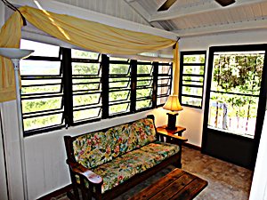 Typical
                      Kitchen-living area.