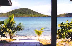Vista desde la casita de la playa